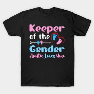 Gender Reveal Baby Announcement Tee Keeper Of The Gender T-Shirt